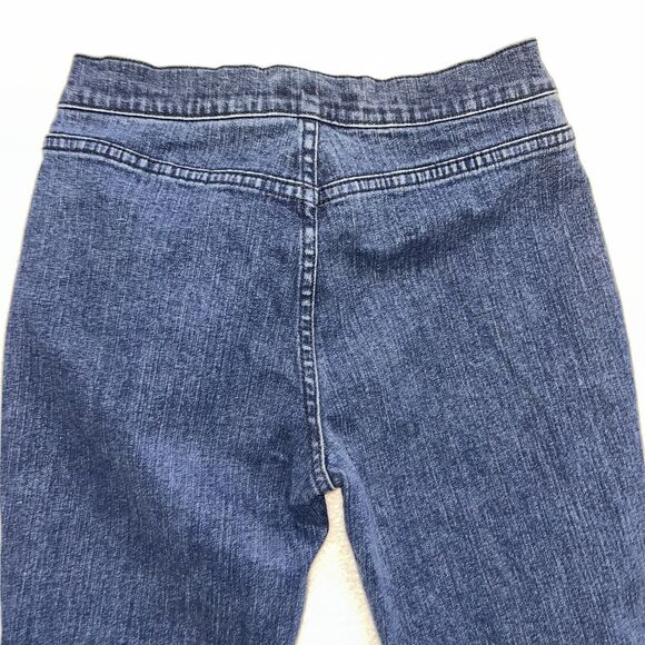 Vintage Y2K Tommy Hilfiger Low Rise Flare Rhinestone Jeans Size 5 Button Fly - Picture 7 of 7